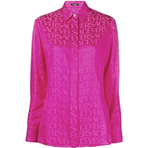 camicia versace rosa|Versace Camicia Con Stampa Barocca .